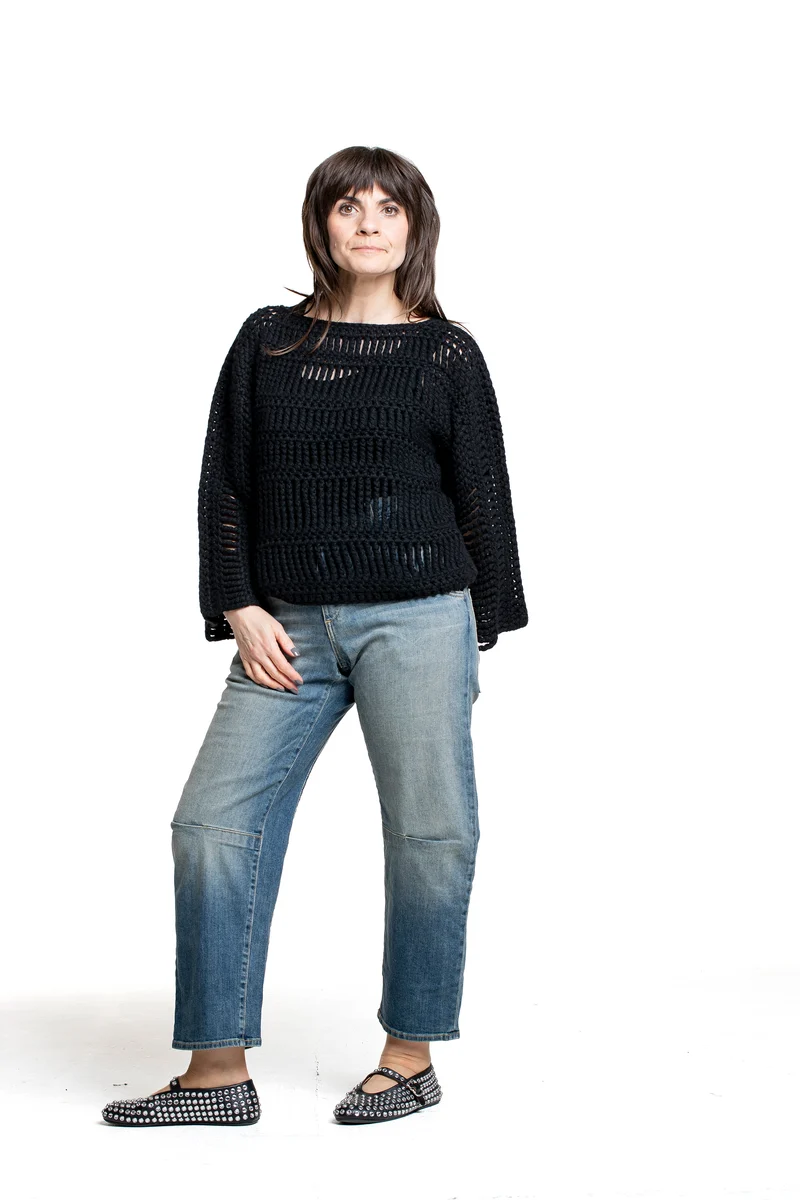 Nili Lotan Damen Jeans Emerson Barrel Leg blau