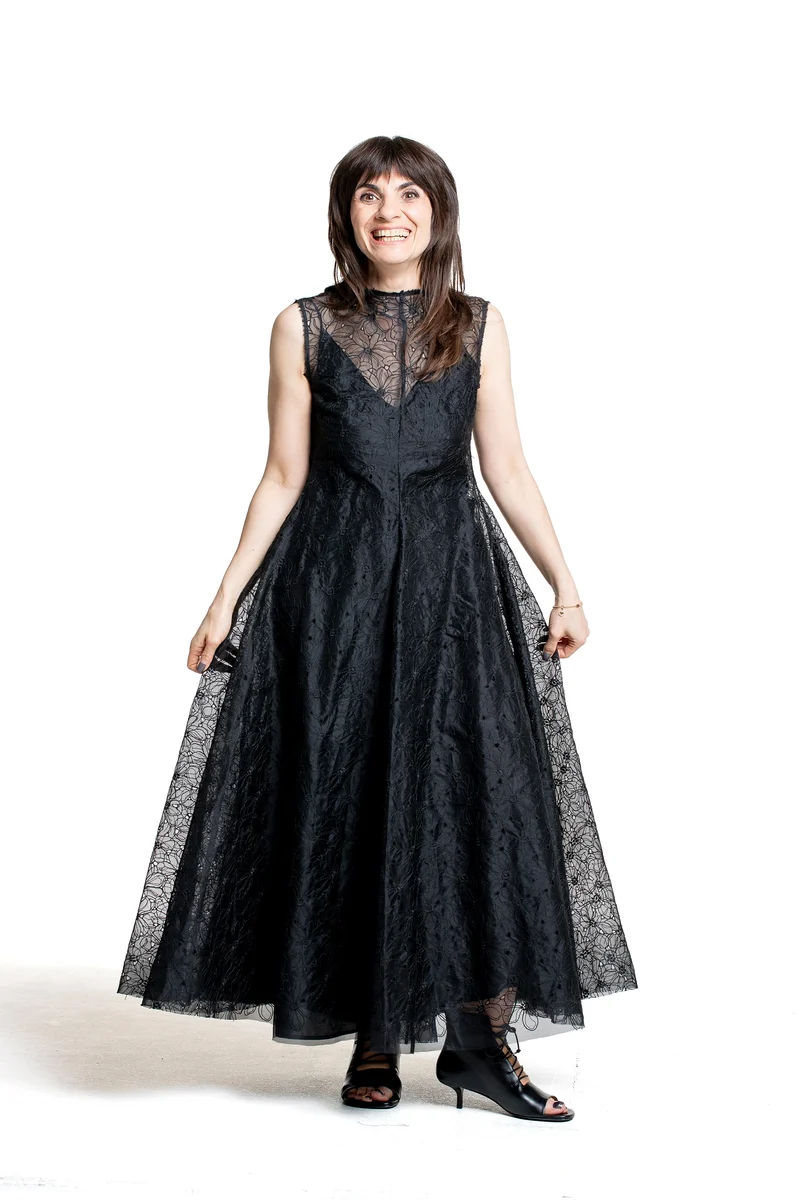 Marc Le Bihan Damen Organza-Kleid schwarz