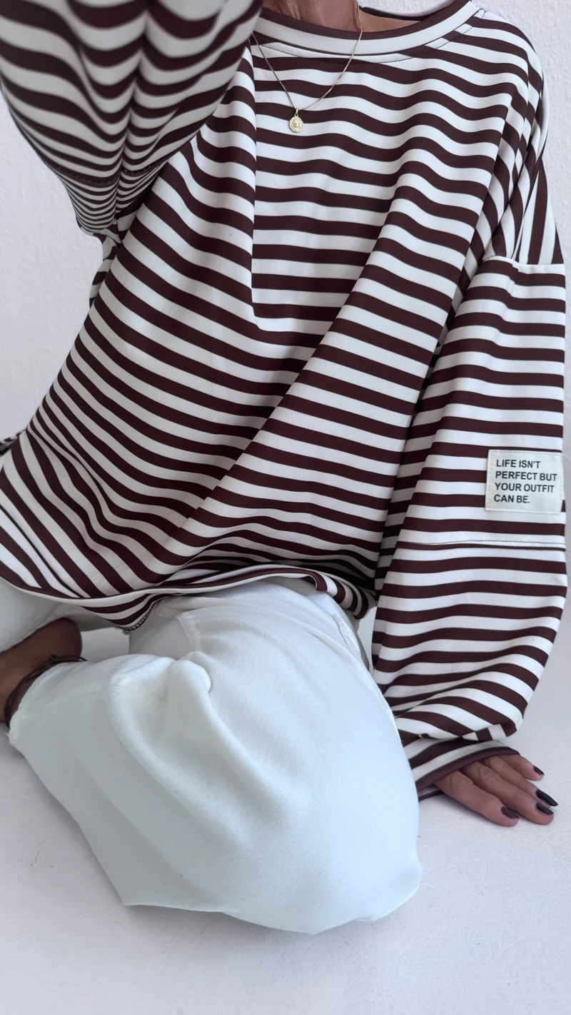 Sweater Stripes "braun“