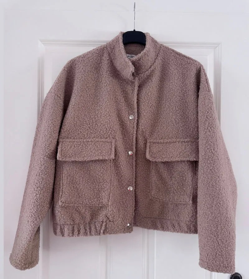 Teddy-Bomberjacke