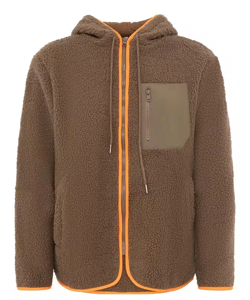 Teddyjacke mit Kapuze